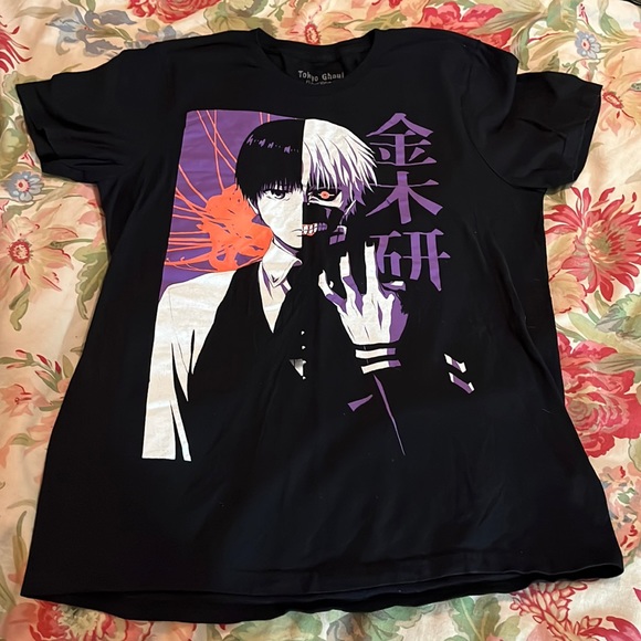 Vintage TOKYO GHOUL Size Large FunImation Graphic Tee Shirt Japan Anime EUC - Picture 10 of 15